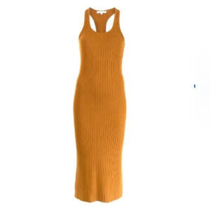 NEW Vince ribbed racerback midi dress
